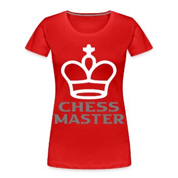 Schach - Frauen Premium Bio T-Shirt - Rot - Vorne - Mia (176cm)