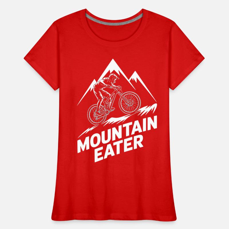 VTT, Descente, Action du cyclisme T-shirt bio Premium Femme