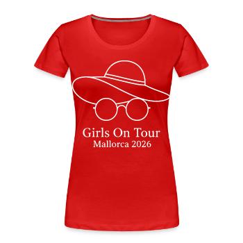 Girls On Tour Mallorca 2026 - Women's Premium Organic T-Shirt - red - Front - Mia (176cm)