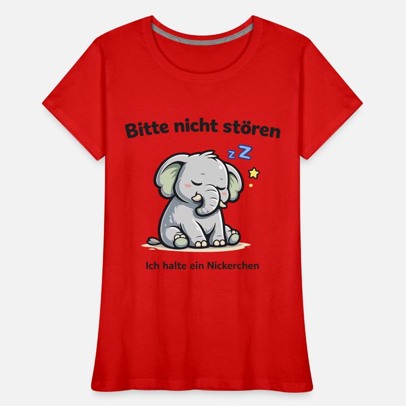 Bitte nicht stören, ich halte ein Nickerchen Frauen Premium Bio T-Shirt