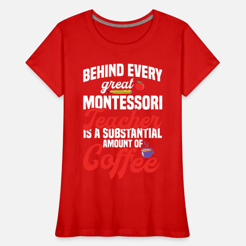 Montessori-Lehrer-Methode Schule Frauen Premium Bio T-Shirt