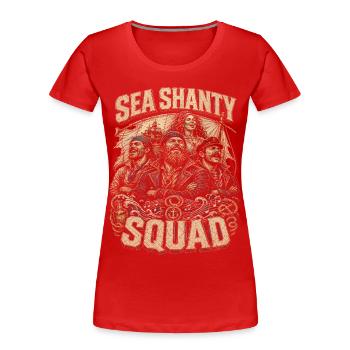 Sea Shanty Choir Sea shanties - Women's Premium Organic T-Shirt - red - Front - Mia (176cm)