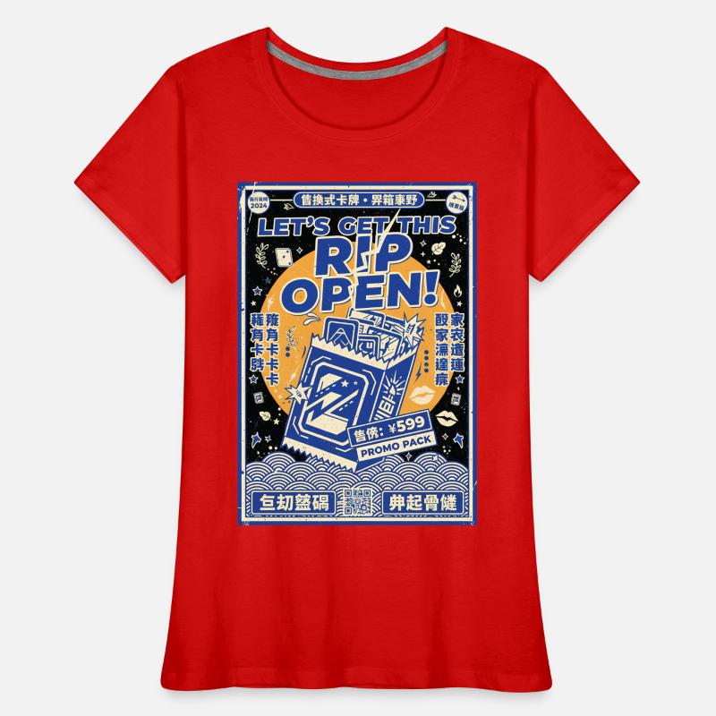Lets Get This Rip Open Promo Pack Trading Card Women's Premium Organic T-Shirt