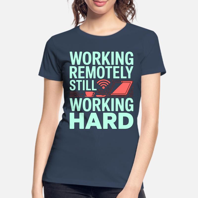 Remote Developer Working Remotely Web Programmer Frauen Premium Bio T-Shirt