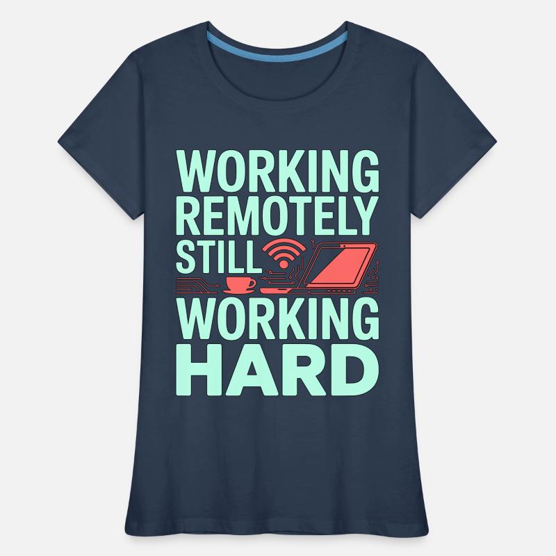 Remote Developer Working Remotely Web Programmer Frauen Premium Bio T-Shirt