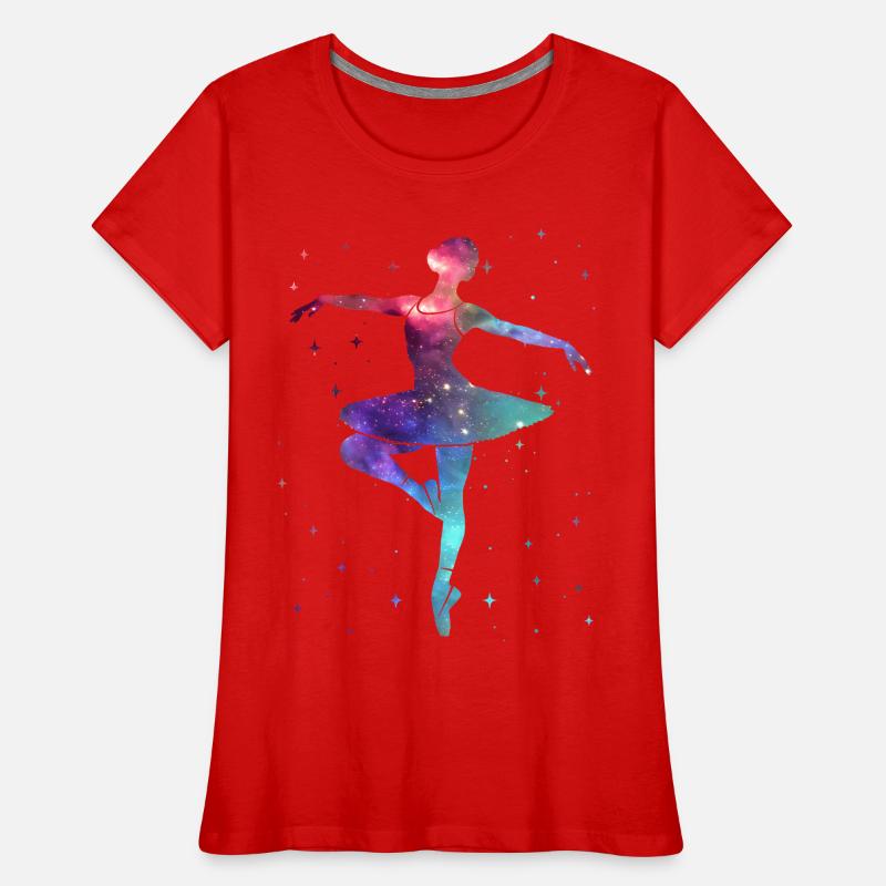Danseuse de ballet ballerine danseuse de ballet spatial T-shirt bio Premium Femme