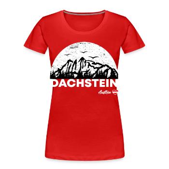 Dachstein Ramsau Österreich - Frauen Premium Bio T-Shirt - Rot - Vorne - Mia (176cm)