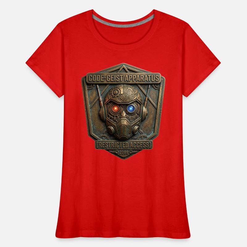 Code-Geist Apparatus Restricted Access 2099 Frauen Premium Bio T-Shirt