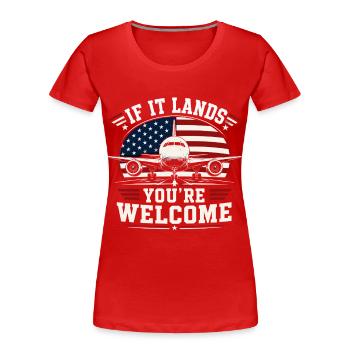 Luftfahrt Techniker Flugzeug Wartung - Frauen Premium Bio T-Shirt - Rot - Vorne - Mia (176cm)