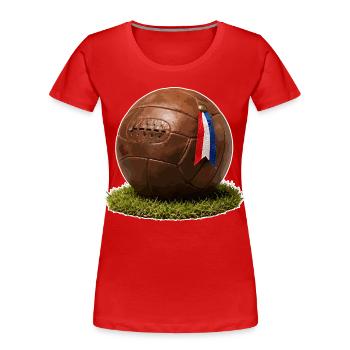 Balloon vintage esprit français - Women's Premium Organic T-Shirt - red - Front - Mia (176cm)
