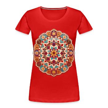 Marokkaner Marokko Marokkanisch Marokkanerin - Frauen Premium Bio T-Shirt - Rot - Vorne - Mia (176cm)