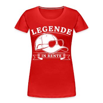 Legend retired - Women's Premium Organic T-Shirt - red - Front - Mia (176cm)