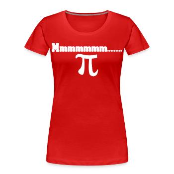 Esthétique de Pi dans le style mathématique Cake sarcastique - T-shirt bio Premium Femme - rouge - Devant - Mia (176cm)