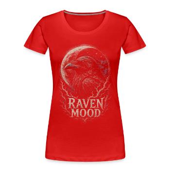 Raven Raven - T-shirt bio Premium Femme - rouge - Devant - Mia (176cm)