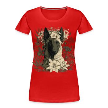 Belgischer Malinois Für Hundeliebhaber - Frauen Premium Bio T-Shirt - Rot - Vorne - Mia (176cm)