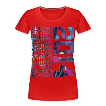 COOL 12 JAHRE LIMITED EDITION 2014 12. GEBURTSTAG - Frauen Premium Bio T-Shirt - Rot - Vorne - Mia (176cm)