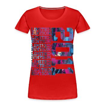 COOL 15 ANS ÉDITION LIMITÉE 2011 15E ANNIVERSAIRE - T-shirt bio Premium Femme - rouge - Devant - Mia (176cm)