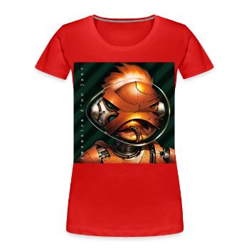 monstre #014 Fumer tue - T-shirt bio Premium Femme - rouge - Devant - Mia (176cm)