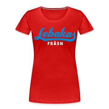 Milling Lebakas - Women's Premium Organic T-Shirt - red - Front - Mia (176cm)