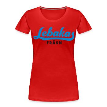 Milling Lebakas - Women's Premium Organic T-Shirt - red - Front - Mia (176cm)