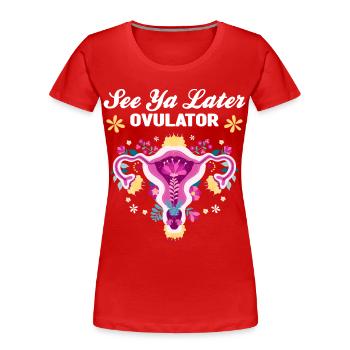 Gebärmutterentfernung - Frauen Premium Bio T-Shirt - Rot - Vorne - Mia (176cm)