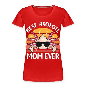 Axolotl Pet | Animals Tail Lurch Gift Idea - Women's Premium Organic T-Shirt - red - Front - Mia (176cm)