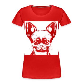 Gut gelaunter Misanthrop Introvetierte lustiges S - T-shirt bio Premium Femme - rouge - Devant - Mia (176cm)