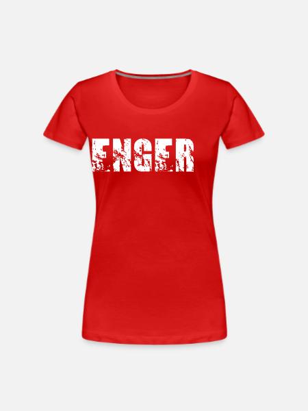 Enger - Frauen Premium Bio T-Shirt - Rot