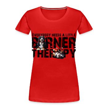 Bouvier bernois - T-shirt bio Premium Femme - rouge - Devant - Mia (176cm)
