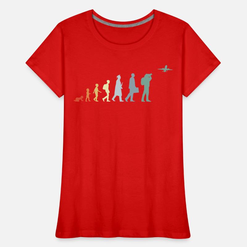 Flugzeugbeobachter Evolution Frauen Premium Bio T-Shirt