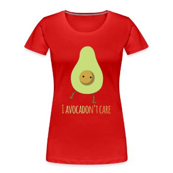 Frucht - Frauen Premium Bio T-Shirt - Rot - Vorne - Mia (176cm)