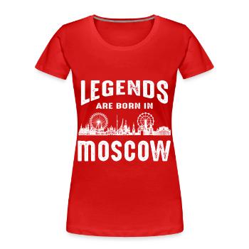 Moskau Legenden Russland Skyline - Frauen Premium Bio T-Shirt - Rot - Vorne - Mia (176cm)