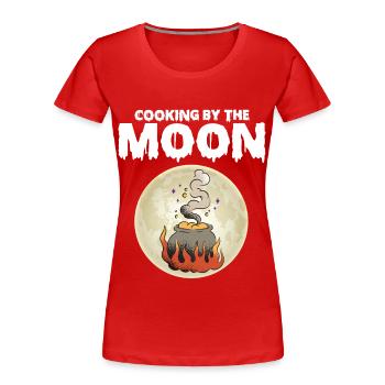 Handel für Süßigkeiten Halloween Party Nightmare S - Frauen Premium Bio T-Shirt - Rot - Vorne - Mia (176cm)