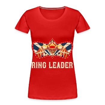 Carnival Ring Guide Circus Birthday Carnival - T-shirt bio Premium Femme - rouge - Devant - Mia (176cm)