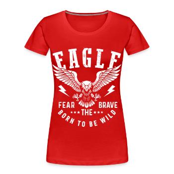 Habicht Ornithologe Falknerei Adler Falken Falken - Frauen Premium Bio T-Shirt - Rot - Vorne - Mia (176cm)