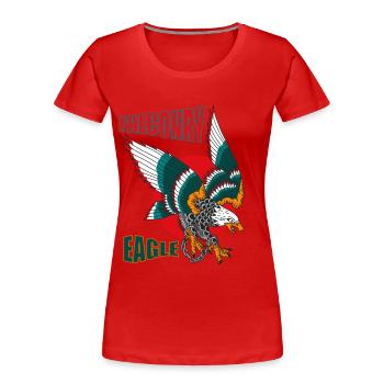 Falknerei Adler Falken Habichte Greifvögel Ornitho - Frauen Premium Bio T-Shirt - Rot - Vorne - Mia (176cm)