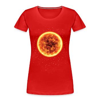 Constellation Astronomy Astronomer - Women's Premium Organic T-Shirt - red - Front - Mia (176cm)