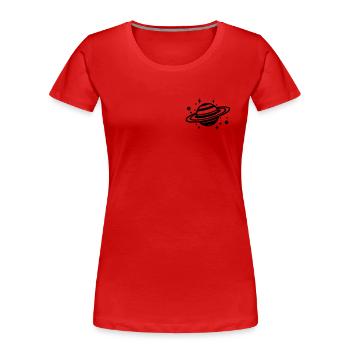 Future Astronaut Lover - Women's Premium Organic T-Shirt - red - Front - Mia (176cm)