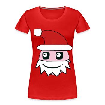Santa Claus Santa Claus Santa Advent Xmas - Women's Premium Organic T-Shirt - red - Front - Mia (176cm)