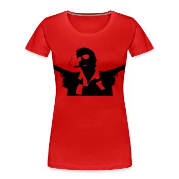 Auftragsmörder für die Mafia - Frauen Premium Bio T-Shirt - Rot - Vorne - Mia (176cm)