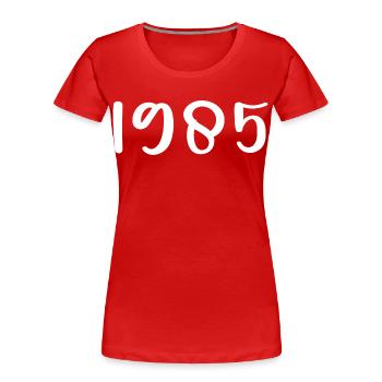 1985 Birthday 1985 - Women's Premium Organic T-Shirt - red - Front - Mia (176cm)
