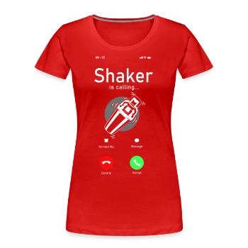 Bartender Mixologist Phone Display - Frauen Premium Bio T-Shirt - Rot - Vorne - Mia (176cm)