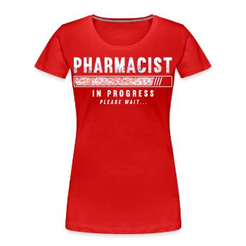 Pharmacy Tech Technician - Frauen Premium Bio T-Shirt - Rot - Vorne - Mia (176cm)