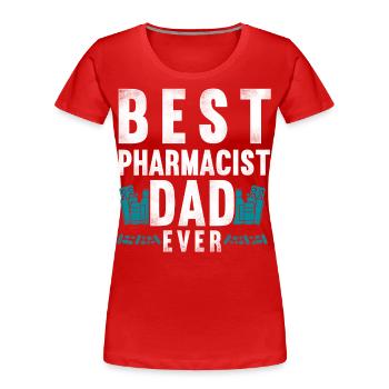 Pharmacy Tech Technician - Frauen Premium Bio T-Shirt - Rot - Vorne - Mia (176cm)