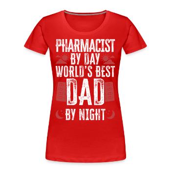 Pharmacy Tech Technician - Frauen Premium Bio T-Shirt - Rot - Vorne - Mia (176cm)