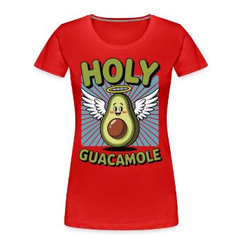 Holy Guacamole - Frauen Premium Bio T-Shirt - Rot - Vorne - Mia (176cm)