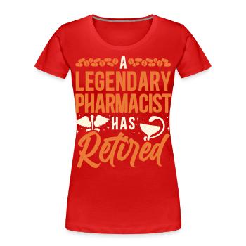 Pharmacy Tech Technician - Frauen Premium Bio T-Shirt - Rot - Vorne - Mia (176cm)