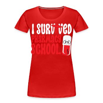 Pharmacy Tech Technician - Frauen Premium Bio T-Shirt - Rot - Vorne - Mia (176cm)