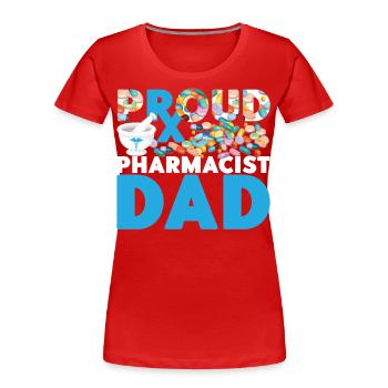 Pharmacy Tech Technician - Frauen Premium Bio T-Shirt - Rot - Vorne - Mia (176cm)