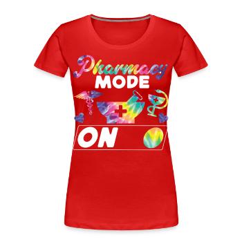Pharmacy Tech Technician - Frauen Premium Bio T-Shirt - Rot - Vorne - Mia (176cm)